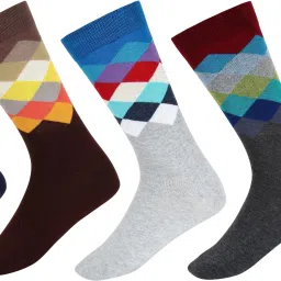 Men Printed Mid-Calf/Crew-20