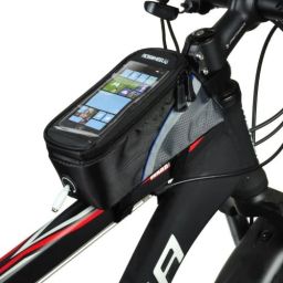 Bike Bicycle Front Frame Top Tube Bag with Touch Screen Pocket for Mobile Phones Bicycle Phone Holder-10