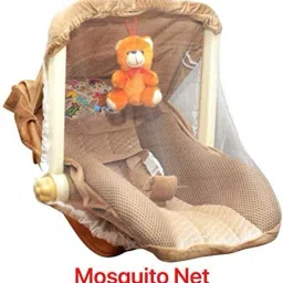 brofy Multipurpose Musical Carry Cot/Bouncer/Rocker with Mosquito Net and Storage Box Rocker and Bouncer image 4