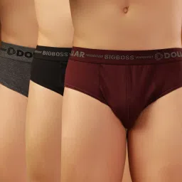 Cotton Double Pouch Support Solid Men Brief-picture-10