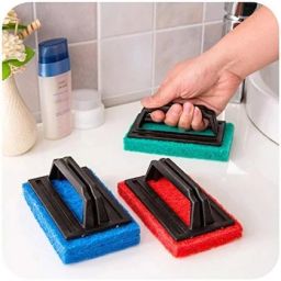 Tile Cleaning, Bathroom Kitchen Floor Cleaner (Multicolor) Pack of 2 Nylon Wet and Dry Brush-image-50