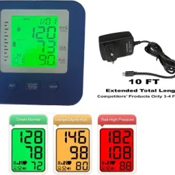 rsc healthcare BM 10 Digital BP ( 3D backlight color) Bp Monitor Fully Automatic Digital Blood Pressure Monitor with Rsc Healthcare AC/DC ADAPTER Bp Monitor-image-14