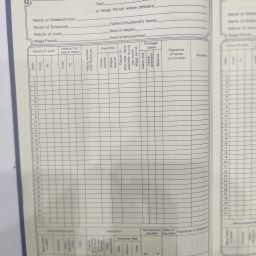 Register for employment and remuneration Register for Employment and Remuneration Form 15, 120 Pages, Pack of 1 1-Part Record keeping book-image-74