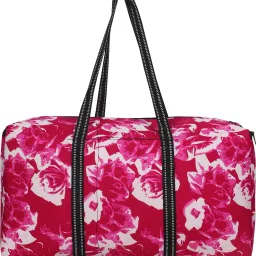 10 L Hand Duffel Bag - TT Girls Pink Flower Bag Man Woman Extra Larze Space Duffles Travel Bag - Pink - Regular Capacity-13