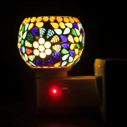 Electric Kapoor Dani for Home,Office with On/Off Switch & Night Lamp,Smoke Free Ceramic Incense Holder-4