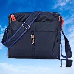 Men Blue Messenger Bag-image-134