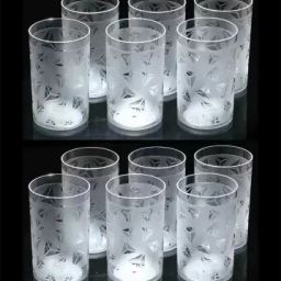 (Pack of 12) NEW STYLE GLASS SET OF 12 PCS IN PLASTIC MATERIAL IN PRISM TYPE Glass Set Water/Juice Glass-image-62