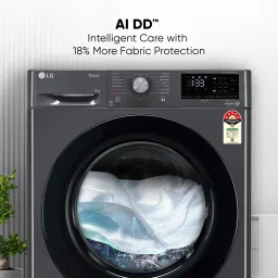 lg 9 kg Fully Automatic Front Load with In-built Heater Black image 5