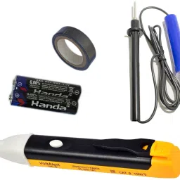new Continuity Tester Electric Tape with Voltage Tester (2) Battery & Wire Tape Analog Voltage Tester-image-5