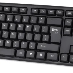 Enter Pinnacle Wired USB Standard Desktop Keyboard Compatible with Desktop, Laptop, Mac Easy to Use,Plug and Play,Quick, Comfy Durable body image 3