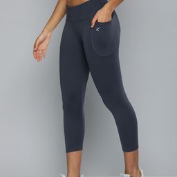 hrx by hrithik roshan Solid Women Blue Tights-picture-2