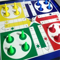 sj sports 12" x 12" Two in One Chess & Ludo Board ( With Chess & Ludo Coins ) 30 cm Chess Board image 3