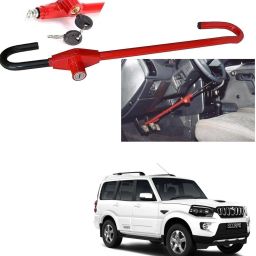 Car Steering Wheel Lock with 2 Keys Car Anti theif Device For Old Scorpio Wheel Lock-image-49