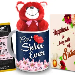 midiron Return Rakhi Gift for Sister, Gift for Sister on Birthday, Anniversary DTSis-41 Ceramic Gift Box-picture-3