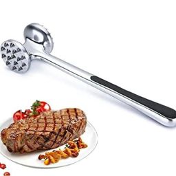 Meat Hammer Heavy Chicken Chop Beef Pork Lamb Tenderizer Kitchen Stainless Steel Aluminium Hammer Meat Tenderizer-image-37