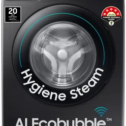8 kg 5 Star, AI Ecobubble, Wi-Fi, Hygiene Steam,Digital Inverter Fully Automatic Front Load with In-built Heater Black-13