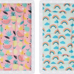 New Born Baby Mattress, Godadi, Baby Bed Mattress ,Multicolor, Set Of 2-10
