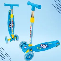 3 Tyre Kick Scooter for Kids | LED Wheels | Adjustable Height - 3-6 Years Kids Scooter-22