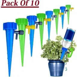 Automatic Drip Irrigation spike for Garden Plants with Slow Release Control Valve Switch drip Irrigation System self Watering Device for Plants Watering Spikes for indoor and outdoor(Pack OF 10) Drip Irrigation Kit-14