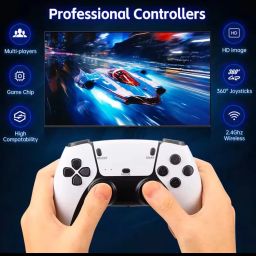 Playtastic M15 Retro Game Stick Console Pro 2.4G Dual Wireless game box 64 GB with with Mario,Tekken 3, with 10 Emulators 24000+ Games 2.4G Wireless Controllers image 5
