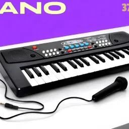 X370 Keys Piano Toy with Microphone, USB Power Cable & Sound Recording Best Birthday Gift for Boys and Girls Musical Instruments Analog Digital Piano-image-36
