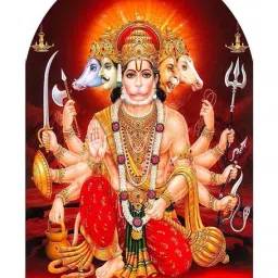 Panchmukhi Hanuman Ji Car Showpiece Decorative Showpiece-8 cm-image-45