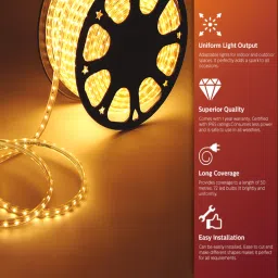 2400 LEDs 10.01 m Gold Steady Strip Rice Lights-image-56