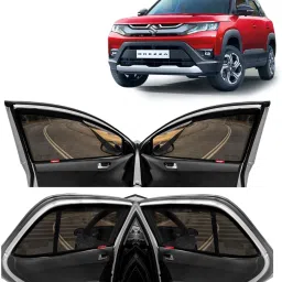 Side Window, Rear Window Sun Shade For Maruti Suzuki Brezza-picture-22