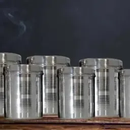 Stainless Steel Tea Coffee & Sugar Container - 1500 ml, 1000 ml, 500 ml, 400 ml, 300 ml, 200 ml-image-14