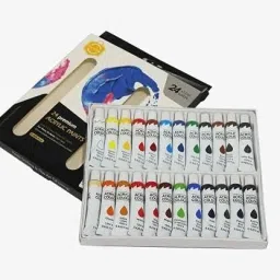 Acrylic Paint Tube Set 24 Colors 12ml Perfect for Canvas, Wood, Fabric, Leather-28