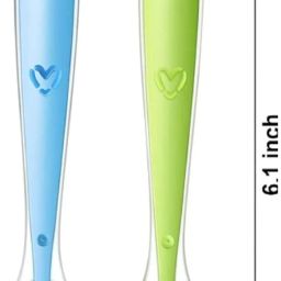 yash Soft tip Silicon Spoons for Baby Feeding ,First Stage Spoons for child- SILICON image 5