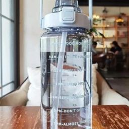 Motivational Water Bottle Sports GYM Fitness Time Maker 2000 ml Bottle-12