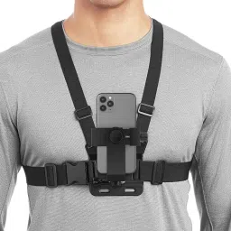 CHG MotoVlogging Mobile & Camera Chest Harness Mount with Mobile Holder121 Strap-21