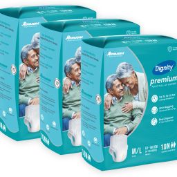 Premium Pull Up Adult Diapers, Medium-Large, Waist Size 24" - 53", 10 Pcs/Pack (Pack of 3) 30 pcs - M - L-image-49