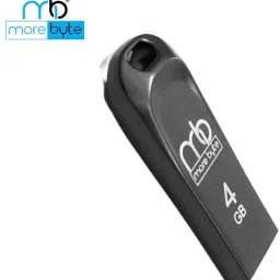 MOREBYTE 2.0 USB Pen Drive/Flash Drive with Metal Body External Storage Device 4 GB Pen Drive Compatible with Desktop Computer USB 2.0 Metal Case image 2