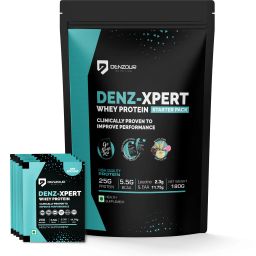 Denz - Xpert Multi Sachet | Muscle Growth| 25gm Protein 5.5g BCAA Whey Protein-image-93