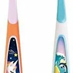 Step-3 6-9 Years Toothbrush Designed with Soft bristles Latest Design BPA Free Brush Gentle to Teeth & Gems 2020 Series (with Travel Case - Orange + White) Soft Toothbrush-picture-18