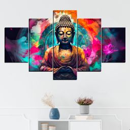 Buddha Meditating Painting Digital Reprint 18 inch x 30 inch Painting-19