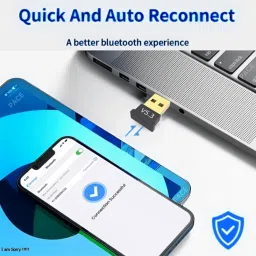 Trishika USB Bluetooth Adapter for Desktop, 5.3 Bluetooth Dongle Windows 11/10/8.1/7 USB Adapter image 5
