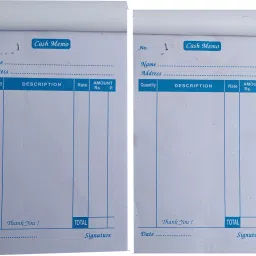 Cash Memo Pack of 2 with Carbon Copy 2-Part Cash Memo-picture-25