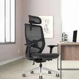 Mars Breathable Mesh Ergonomic Chair in Black Colour Mesh Office Adjustable Arm Chair-image-36