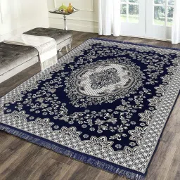Dark Blue Cotton Carpet-26