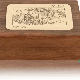 Handmade Wooden Playing Card||Deck Holder Cards Queen Box-image-33