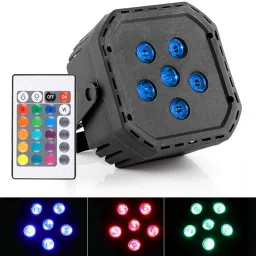 6 LED Stage Disco Par Light with Remote Controller RGB Disco DJ Single Disco Ball-28