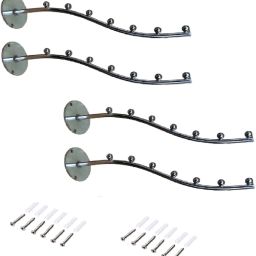 4 Pc 7 Ball Wall Drope Wall Hook Hanger for Clothes Dress,Shop Showroom Display Steel Trousers Pack of 4 Hangers ForTrousers-image-26