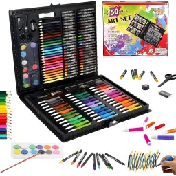 150 Pieces Art Set for Kids with Case Art and Craft Supplies Kit for Drawing and-10
