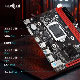 Frontech H81/1150 DDR3 LGA1150 Supports Intel 22nm, Fast Ethernet LGA 1150Socket ATX Intel H81 Express Chipset DDR3 Motherboard for Desktop image 3