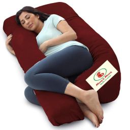 Upgrade Unique of Pregnancy pillow Microfibre Solid Pregnancy Pillow Pack of 1-image-74