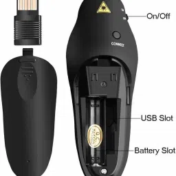 Nsinc Wireless USB Word Powerpoint Presenter PPT Teach Red Laser Pointer Pen Presentation Pointer Presenter image 4