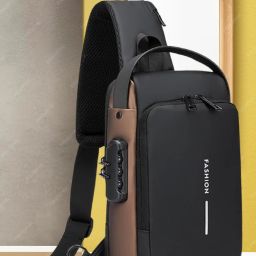 ProArch WomenBuzz Crossbody Massenger Bag Shoulder Strap With with Lock USB Charging Waist bag-image-84